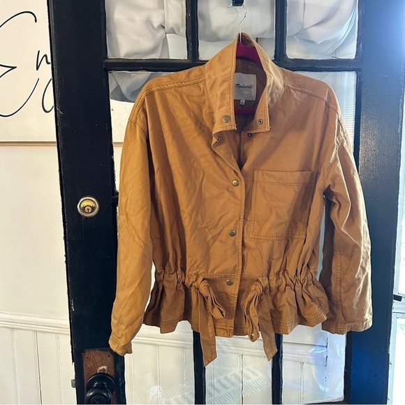 Madewell Southlake Military Jacket Dark Sahara size Small Style H8497 - Picture 4 of 8